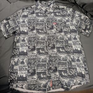 Dixxon "The Venue" Black and White Punk Graphic Men's XL Party Shirt